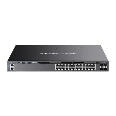 TP-Link Switch Gestionable L3 SG6428XHP 24P Gigabit PoE + With 4 Slots Sfp + 10G Port Console RJ45/USB-C Rack  — image 1