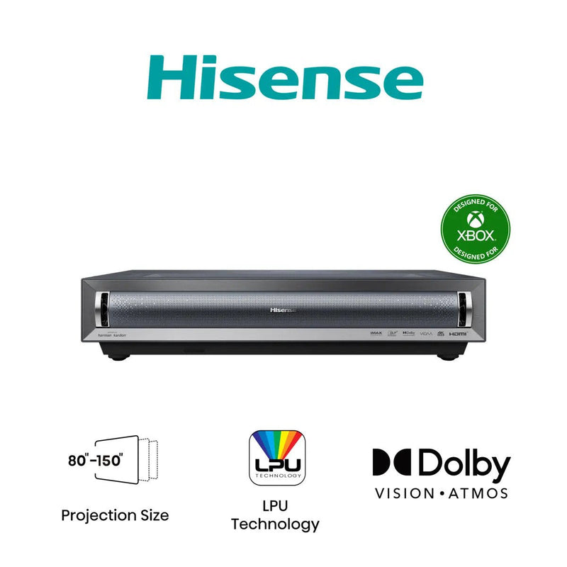 Hisense Projector PX3 Projector TV Range Ultracorto 2800 Lúmenes Ansi UHD 4K (3840X2160) Black Grey Oscuro
