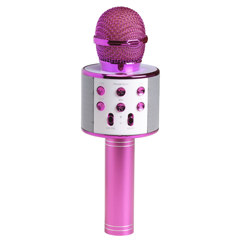 Denver Microphone Bluetooth Speaker Karaoke Pink
