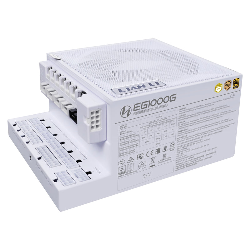 Lian Li Power Supply ATX Edge Gold 1000W White + Hu