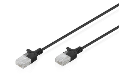 Digitus CAT.6 U-UTP Slim Network Cable, 2M, Black — image 1