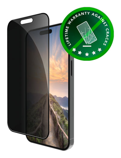 DBRAMANTE1928 Protector Eco-shield Bulk With Filter Privacy Colour Frame Black Apple Iphone 16 Pro 17 — image 1