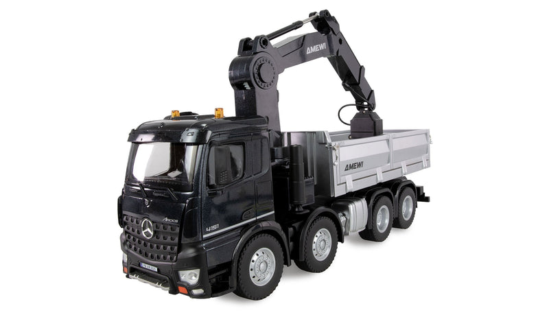 Amewi 22716 Model Controlado Radio Grúa Montada Camión Motor Eléctrico 1:18