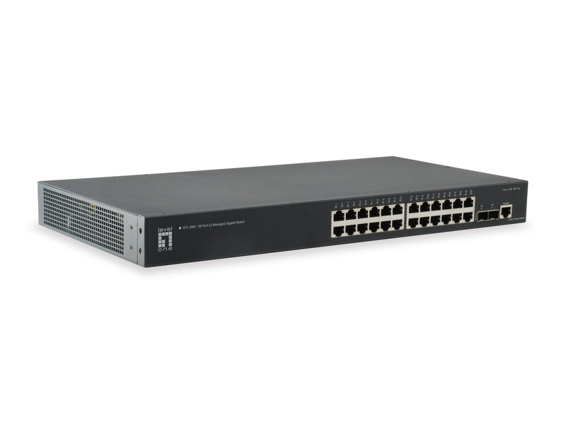 Levelone Switch 24X Ge GTL-2661 2XGSFP 19