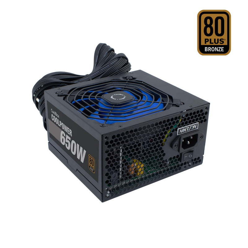 Coolbox Power Supply Coolpower 650W 80+BRONCE 20+4 Pin ATX Black