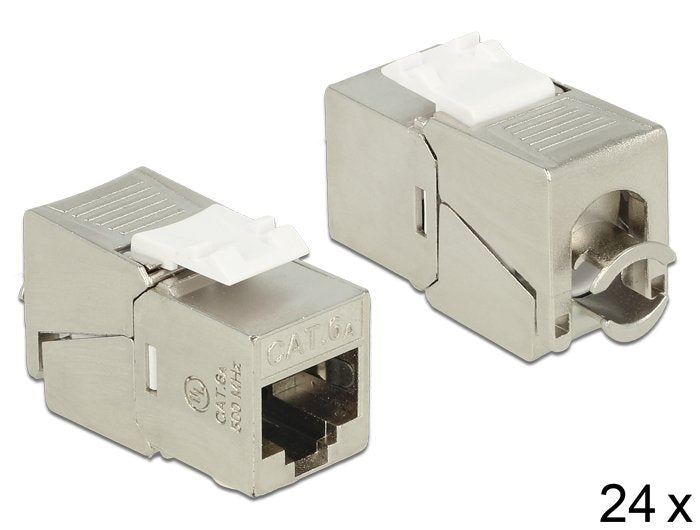 Keystone Modul RJ45 Buchse Lsa CAT.6A STP Kompakt 24 Pcs