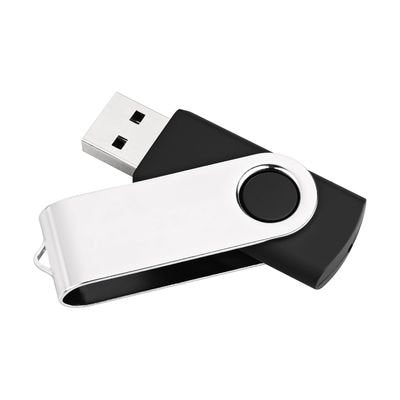 Mediarange Flexi-drive 8GB, USB Flash Drive Black/Silver USB-A 2.0, Without Logotipo)