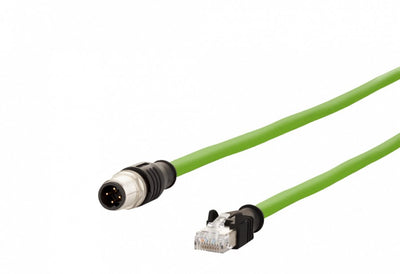 Metz Connect Connection Cable M12 ST-RJ45 St 4-POL D-kodiert Recto Schleppkette Torsion 5M — image 1