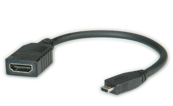 Roline HDMI High Speed Cable With Ethernet HDMI Bu - Micro HDMI St 0,15M