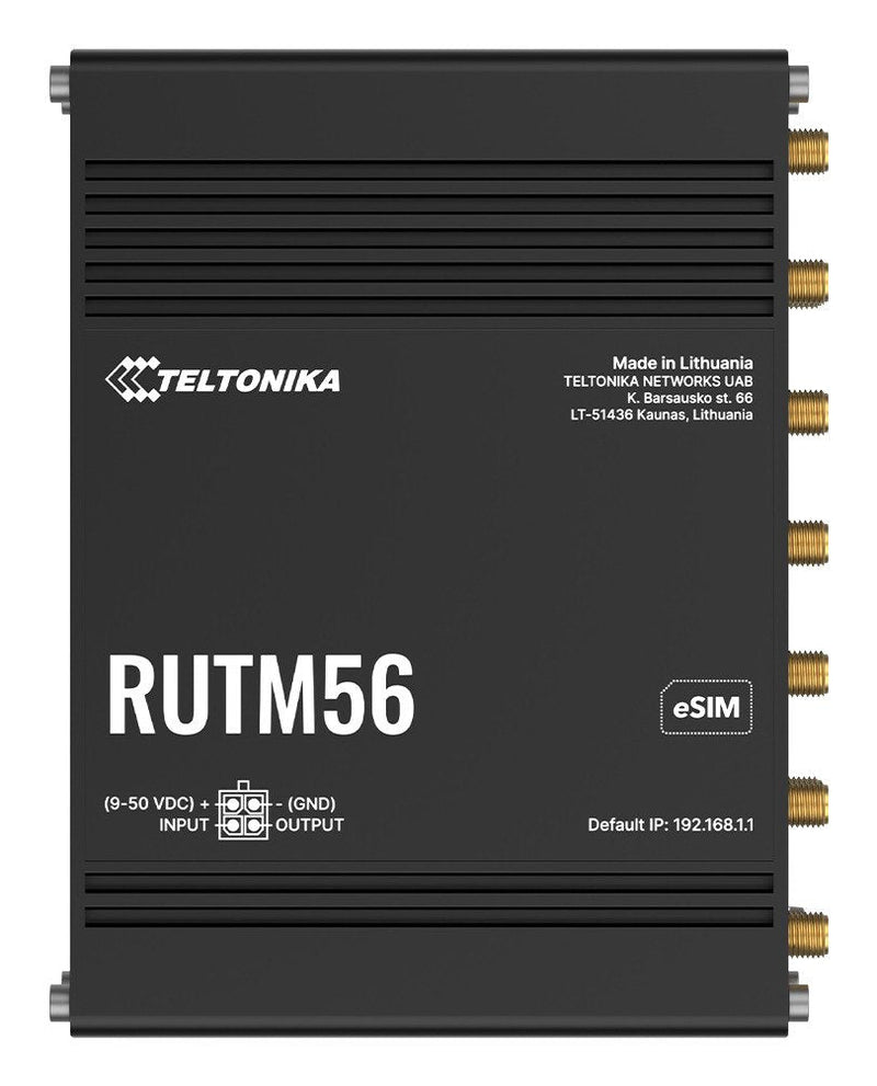 Teltonika RUTM56 Dual Modem Router 5G & 4G CAT4, Sim, Esim™