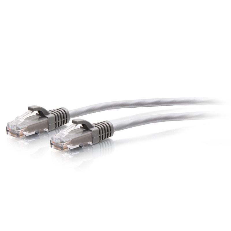 C2G 2FT (0.6M) CAT.6A Snagless Unshielded (UTP) Slim Ethernet Network Patch Cable Gray Cable Interconexión RJ-