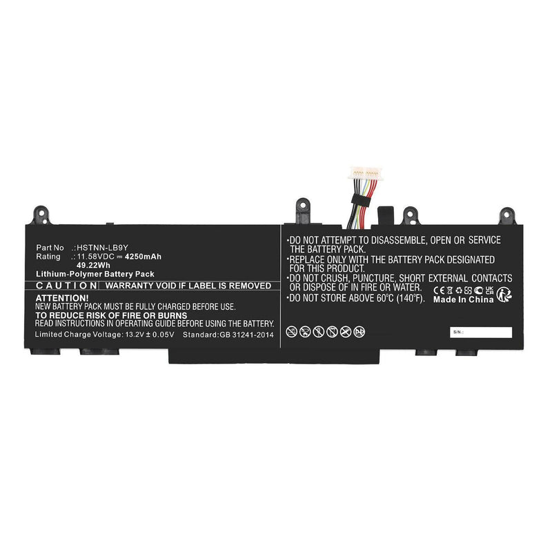 Laptop Battery For HP 49.22WH 11.58V 4250MAH