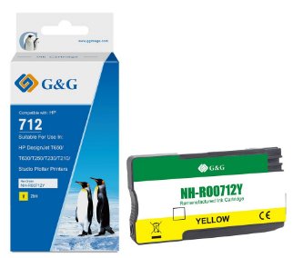 G&g Cartridge HP 712 XL (3ED69A) Permanent & Wasserf. (29ML)
