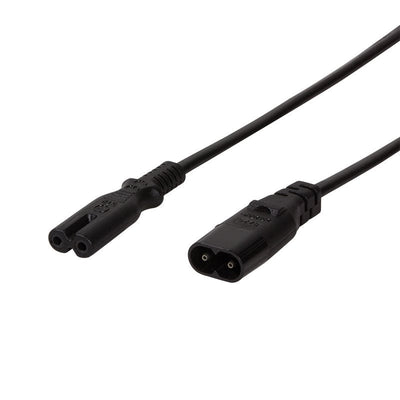 Logilink 2M, IEC 60320-C8/IEC 60320-C7 Black C8 Acoplador C7 Acoplador — image 1