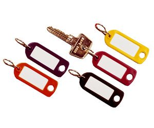 Durable Keyring Key Clip 6 Units Colours Surtido — image 1