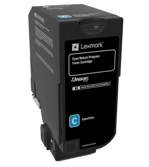 Lexmark CX725 Cartridge Toner Cyan High Yield Retornable — image 1