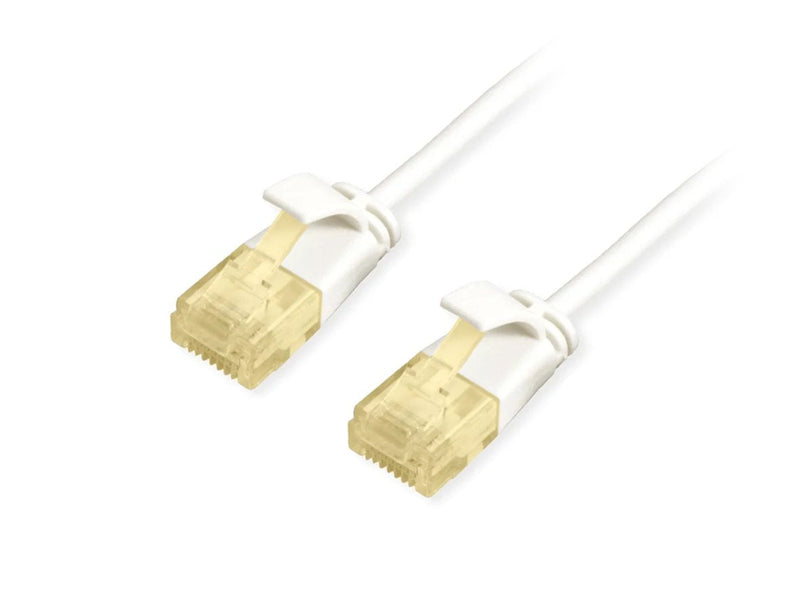 Equip Network Cable CAT.6A Slim U UTP 2x RJ45 1.00M White Lszh