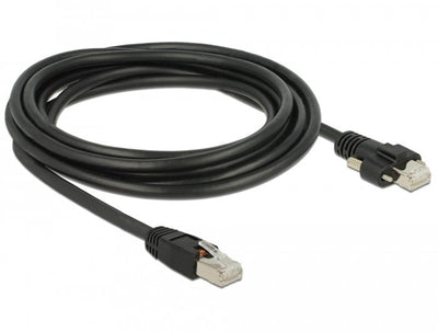 Delock Gige Camera Cable RJ45 Connector Male a RJ45 Connector Male With Screws CAT.6 S FTP 3M — image 1