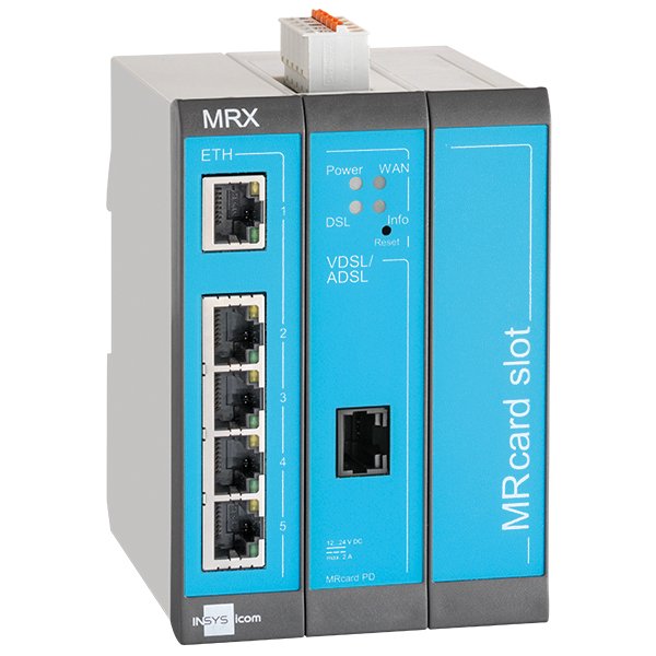 Icom Mrx MRX3 Dsl - Annex-b - Router, Dsl-módem 5-PORT-SWITCH, Vpn, Ethernet