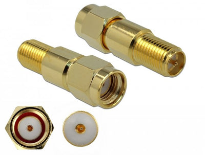 Delock Adapter Rp-sma Male a Rp-sma Female 3GHZ — image 1