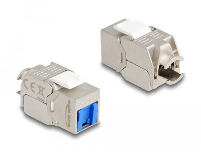 Delock 87898MÓDULO Keystone RJ45 Female a Lsa CAT.6A Without Tools With Cover Antipolvo Blue — image 1