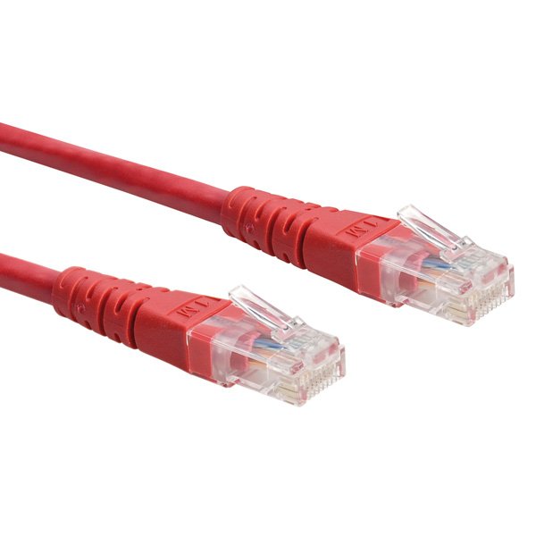 Roline Network Cable KAT.6 Class And UTP Red 1M