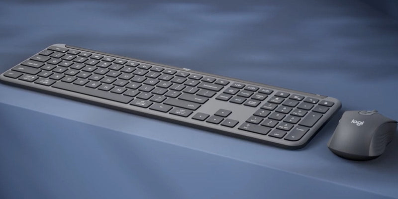 Logitech Keyboard German + Mouse MK950 Signature For Business RF Wireless + Bluetooth Qwertz Graphite