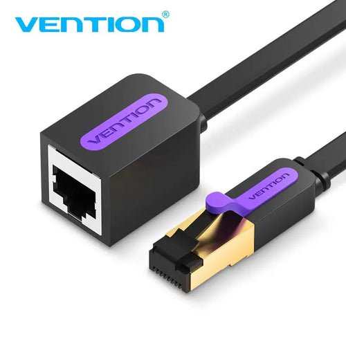 Vention Flat CAT.7 Extension Pacabl Tch Cable 1.5M Black