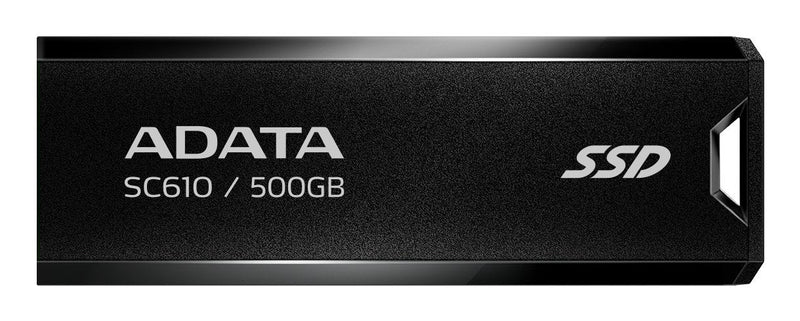 ADATA SC610 500GB, External SSD Black USB-A 3.2 Gen 2 SC610-500G-CBK/Rd