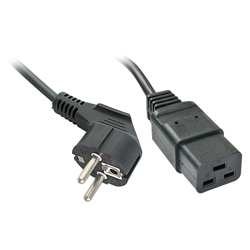 Lindy Cable Power Black 2M CEE7/4 IEC C19