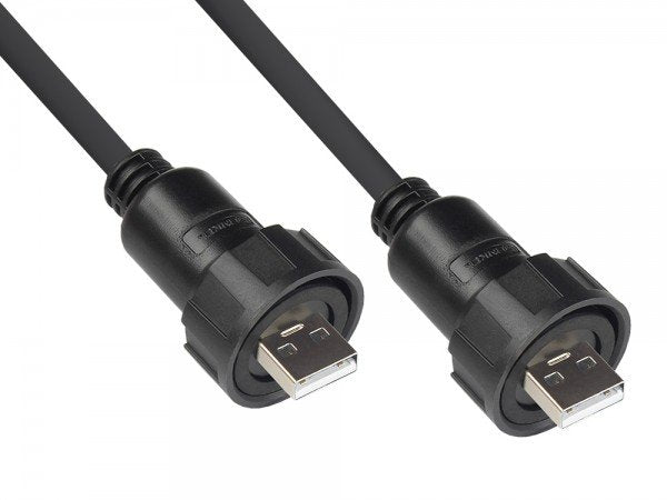 Good Connections Industrial Connector Male S4 -usb 2.0A-A 1M Cable