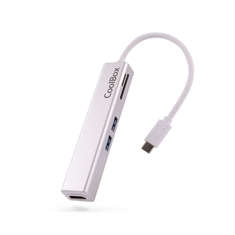 Coolbox Minidock USB-C Lite 5 1 Hdmi, 2x USB 3.0 Usb-a, microSD, Sd,