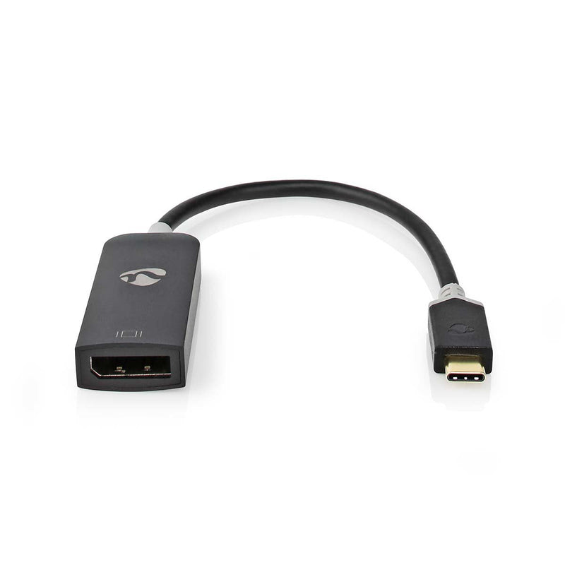 Nedis Usb-adapter USB 3.2 GEN1 - Usb-c™ Connector Male DisplayPort Connector Female 0.20M, Round Chapado Oro,