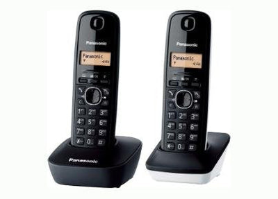 Panasonic Phone Wireless KX-TG1612SP1 Pack Duo Black — image 1