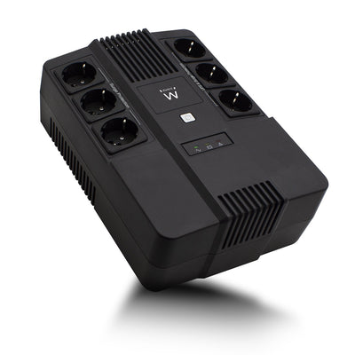 Ewent UPS 600VA Line Interactive With Avr, 6 X CEE7/3 Port Line Interactive, 600VA, 360W, Avr, 6X Type F (CEE7 — image 1