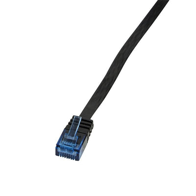 Logilink Flach Patchkabel RJ45 U/UTP CAT.6 1.00M Black — image 1
