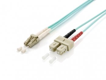 Cable Fibre Optic OM3 Duplex Libre Halogenos Sc/Sc 50/125U 10M Libre Halogenos — image 1