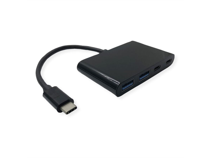 Value USB 3.2 Gen 2 Hub, 4VÍAS (2X a + 2X C), Type-c Cable Connection