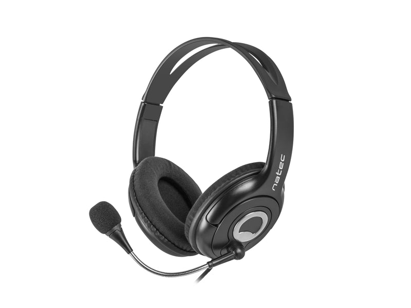 Natec Headphones Bear 2 NSL-1178 With Microphone Black