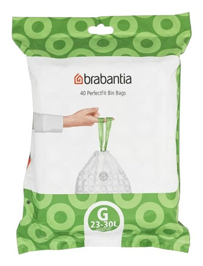 Brabantia 8710755375668 Bag Basura 30 L Grey White 40 Pieces — image 1