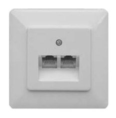Ze Kommunikationstechnik 1-628.03.8.11 Socket Power White — image 1