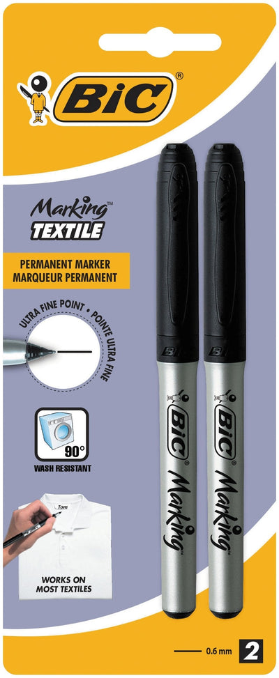 Bic Marking Textile Pack 2 Markers Permanentes Ropa Black — image 1