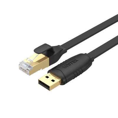 Unitek And -SP02001B USB 2.0 To RJ45 Console Rollover Flat Cable 1.8M — image 1