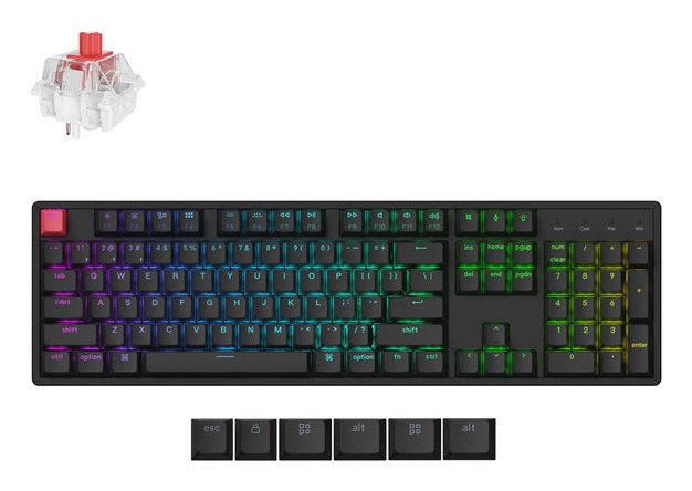 Keychron Keyboard Wrl K10 RGB/Black K10X-J1