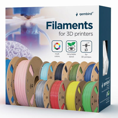 Gembird 3DP-TPE1.75-01- And Filamento Tpe Flexible Yellow 1.75MM 1KG — image 1