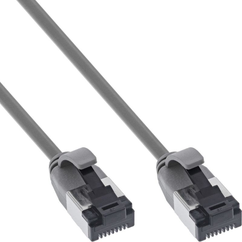 Inline® Network Cable Slim, U/FTP, CAT.8.1, Tpe Halogen-free, Grey 0.5M