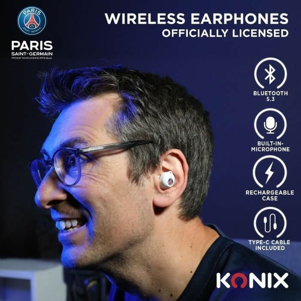 Konix Headphones Konix White