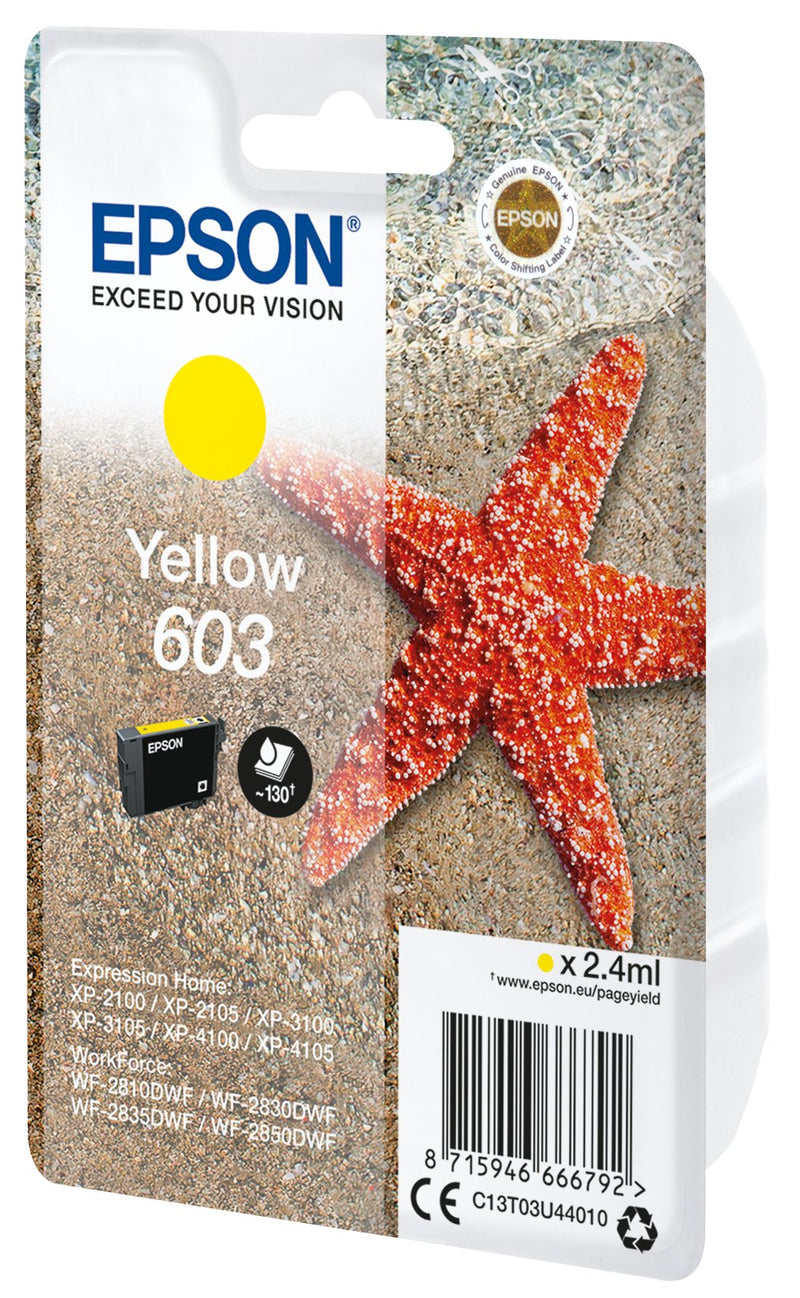 Epson Ink Yellow Std Estrella Mar 1 Ink 603 RF / Am Single