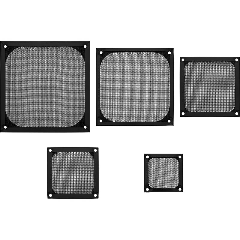 Inline Filter Aluminium Fan Grill 120X120MM Black