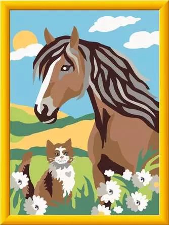 Ravensburger Creart - Caballo And Gatito, Pintura 25886